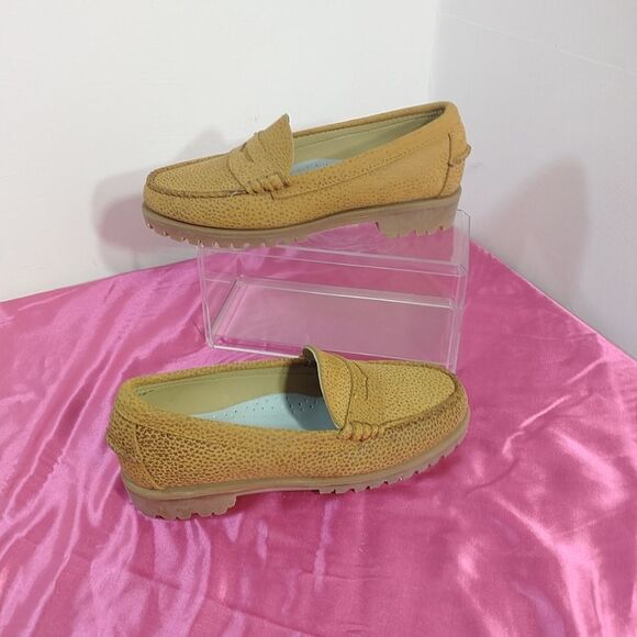 Sebago Women's SZ 6M Leather Brown/Tan Classic Penny Loafer Flat - Picture 4 of 9